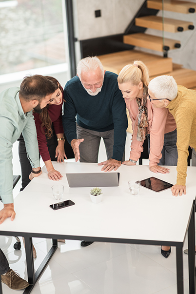 Middleware professionals watching a webcast