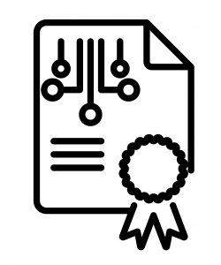 Network,Certificate,Icon.,Trendy,Modern,Flat,Linear,Vector,Network,Certificate